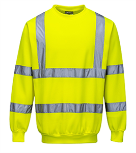 B303 YELLOW HI VIS SWEATSHIRT 3XL