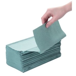 HV1G5000 V-FOLD HAND TOWEL GREEN (5000)