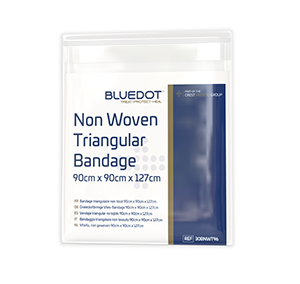 BLUE DOT NON-WOVEN TRIANGULAR BANDAGE