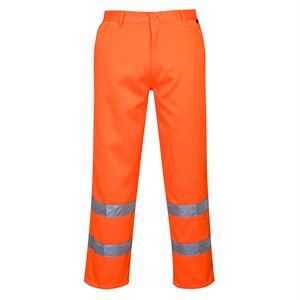 Hi-Vis Poly-cotton Trouser Orange Small